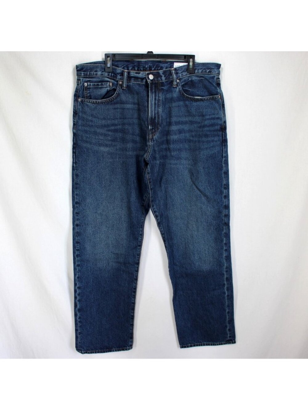 Gap Relaxed Straight Jeans Mens Size 38 x 32 Dark Wash Blue Cotton Denim